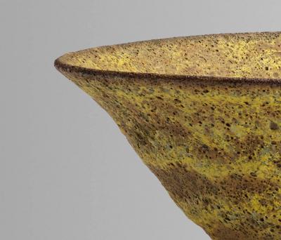 Gertrud Otto Natzler Gertrud and Otto Natzler Important Large Sulphur Crater Bowl 1959