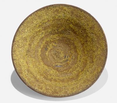 Gertrud Otto Natzler Gertrud and Otto Natzler Important Large Sulphur Crater Bowl 1959