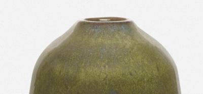 Gertrud Otto Natzler Gertrud and Otto Natzler Rare Mariposa Glaze Vase Form 1963