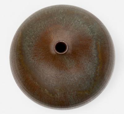 Gertrud Otto Natzler Gertrud and Otto Natzler Round Bottle with Lip 1967