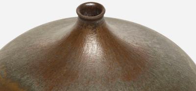 Gertrud Otto Natzler Gertrud and Otto Natzler Round Bottle with Lip 1967