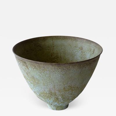 Gertrud Otto Natzler Gertrude and Otto Natzler Large Mottled Glaze Bowl