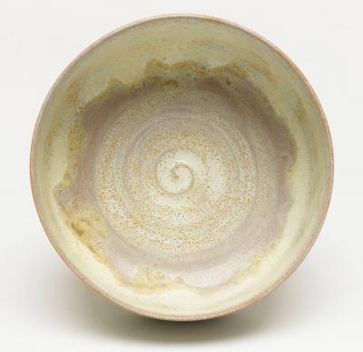 Gertrud Otto Natzler Otto Natzler and Gertrud Natzler Footed Cylindrical Bowl Chalice 1965