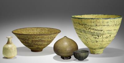 Gertrud Otto Natzler Otto Natzler and Gertrud Natzler Monumental Studio Bowl 1956