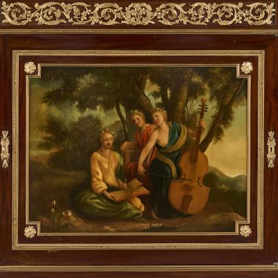 Gervais Maximilien Eug ne Durand Pair of French antique Vernis Martin commodes by Durand