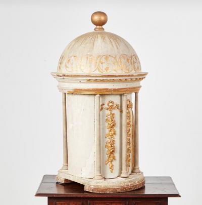 Gesso and Gilt Domed 18th c Architectural Model