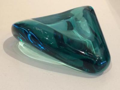 Ghir Studio A Hand Cut Lava Glass Bowl by Ghiro