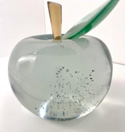 Ghir Studio Apple Limitded Edition Handmade Crystal Sculpture by Ghir Studio