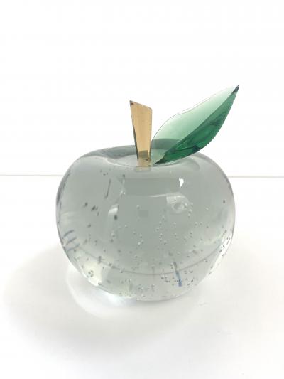 Ghir Studio Apple Limitded Edition Handmade Crystal Sculpture by Ghir Studio