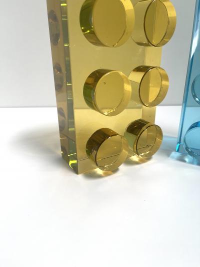 Ghir Studio Brick Contemporary Handmade Crystal Sculpture by Ghir Studio