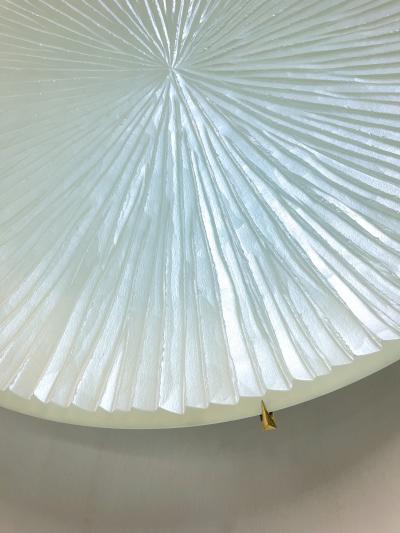 Ghir Studio Contemporary Pearly White Concave Wall Plate by Ghir Studio