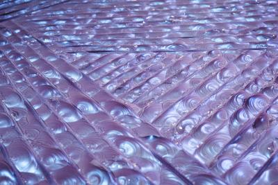 Ghir Studio Contemporary Velluto Coffee Table blue Crystal and Black Brass by Ghir Studio