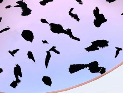 Ghir Studio Contemporary by Ghir Studio Pu Set of three Coffee Table Iridescent Crystal