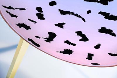 Ghir Studio Contemporary by Ghir Studio Pu Set of three Coffee Table Iridescent Crystal