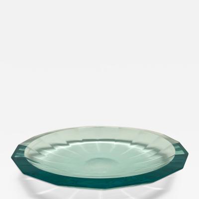 Ghir Studio Glass Bowl with Faceted Exterior entirely Handcrafted by Ghir Studio