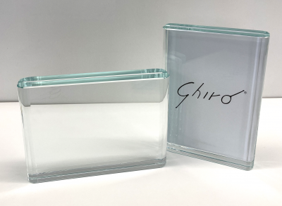 Ghir Studio Set of 2 Hand made Extra Light Crystal Picture Frames by Ghir Studio