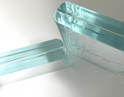 Ghir Studio Set of 2 Hand made Extra Light Crystal Picture Frames by Ghir Studio