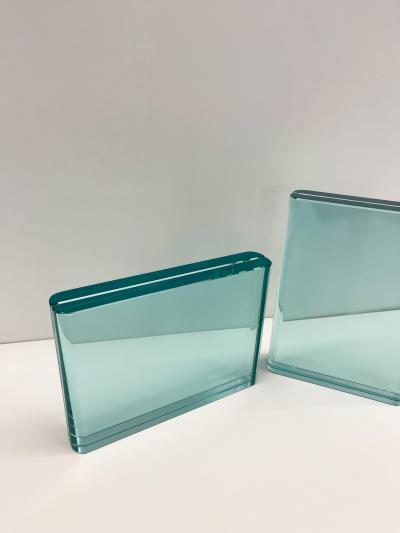 Ghir Studio Set of Two Handmade Aquamarine Crystal Picture Frames by Ghir Studio