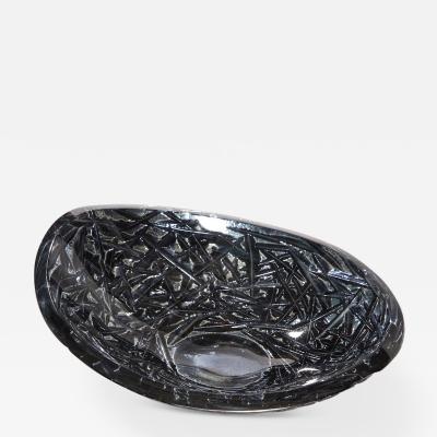 Ghir Studio Studio Made Carved Glass Dish by Ghir Studio Small