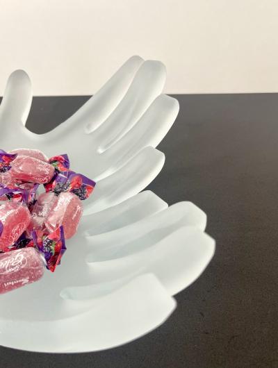 Ghir Studio The Artists Hands Unique Crystal Bowl By Ghir Studio