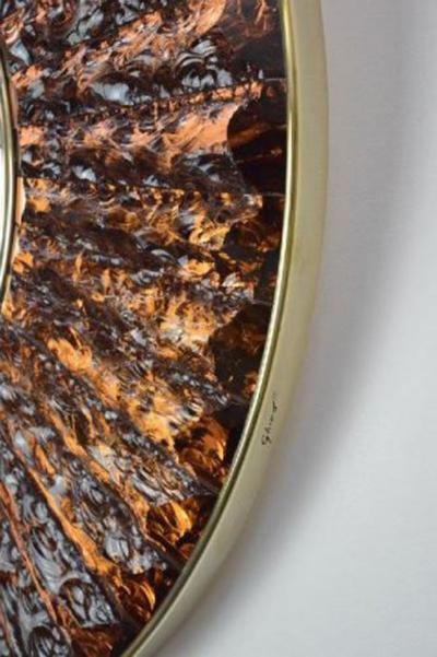 Ghir Studio The Convex Studio Mirror in Amber by Ghiro