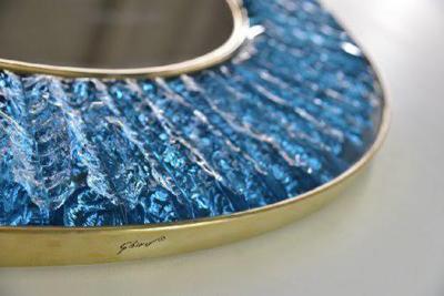 Ghir Studio The Studio Mirror in Blue by Ghiro