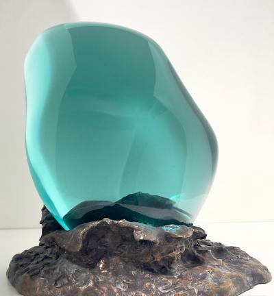 Ghir Studio Unique Ground and polished by hand Crystal Sculpture by Ghir Studio