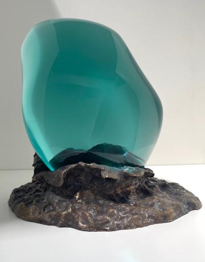 Ghir Studio Unique Ground and polished by hand Crystal Sculpture by Ghir Studio