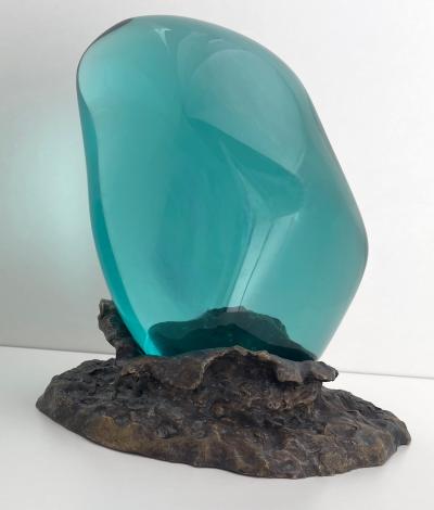 Ghir Studio Unique Ground and polished by hand Crystal Sculpture by Ghir Studio