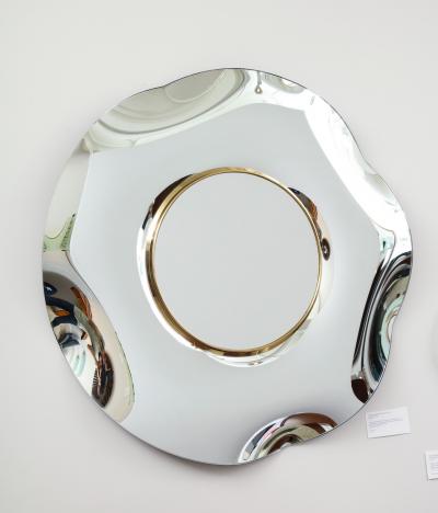 Ghiro Studio Undulate Studio Built Wall Mirror by Ghir Studio