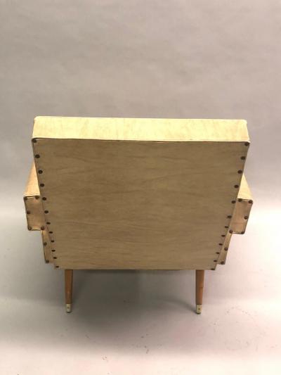 Giacomo Balla Pair of Italian Futurist Mid Century Modern Lounge Chairs Giacomo Balla