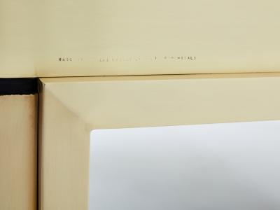 Giacomo Sinopoli Giacomo Sinopoli brushed brass stainless steel coffee tables 1970s