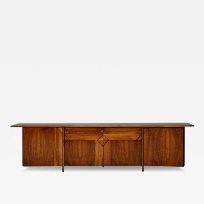 Giampiero Vitelli Catalano Italian Mid Century Modern Large Sideboard 1970s