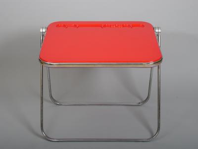Giancarlo Piretti Giancarlo Piretti Red Platone Folding Desk for Castelli 1970s