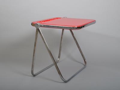 Giancarlo Piretti Giancarlo Piretti Red Platone Folding Desk for Castelli 1970s