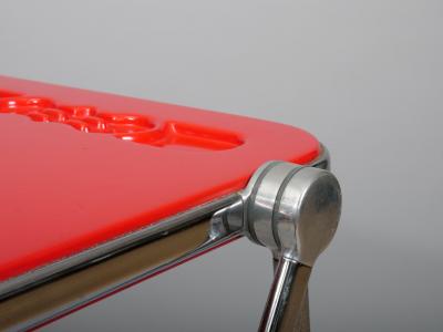 Giancarlo Piretti Giancarlo Piretti Red Platone Folding Desk for Castelli 1970s