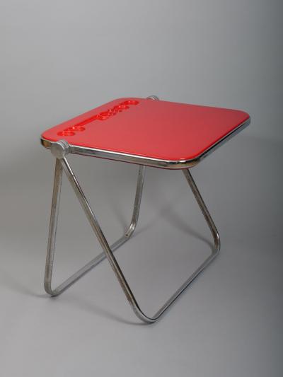 Giancarlo Piretti Giancarlo Piretti Red Platone Folding Desk for Castelli 1970s
