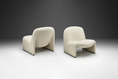 Giancarlo Piretti Pair of Giancarlo Piretti Alky Lounge Chairs for Anonima Castelli Italy 1970