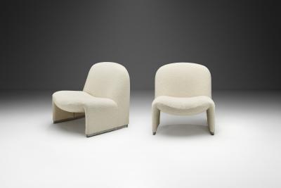 Giancarlo Piretti Pair of Giancarlo Piretti Alky Lounge Chairs for Anonima Castelli Italy 1970