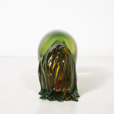Giancarlo Signoretto Mid Century Hand Blown Murano Glass Nude Sculpture signed Giancarlo Signoretto