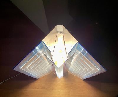 Gianfranco Fini Amazing Late 1960s Optical Art Lamp