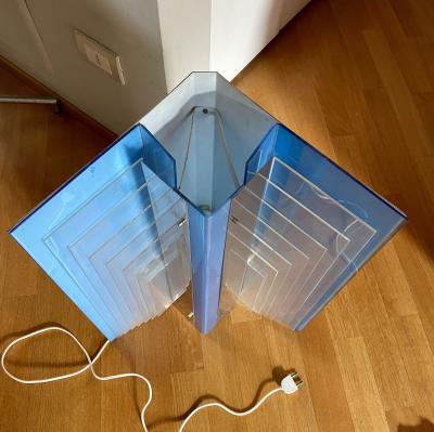 Gianfranco Fini Amazing Late 1960s Optical Art Lamp