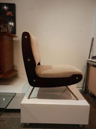 Gianfranco Frattini Gianfranco Frattini Pair of Mid Century Slipper Chairs