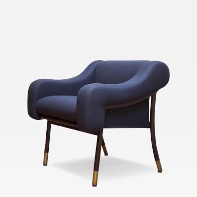 Gianfranco Frattini Gianfranco Frattini Set of Four Upholstered Armchairs