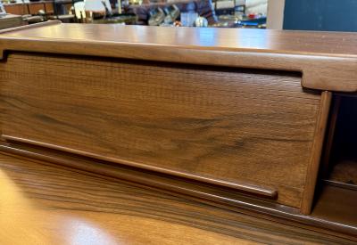 Gianfranco Frattini Gianfranco Frattini Writing Desk in Walnut Italy 1960s