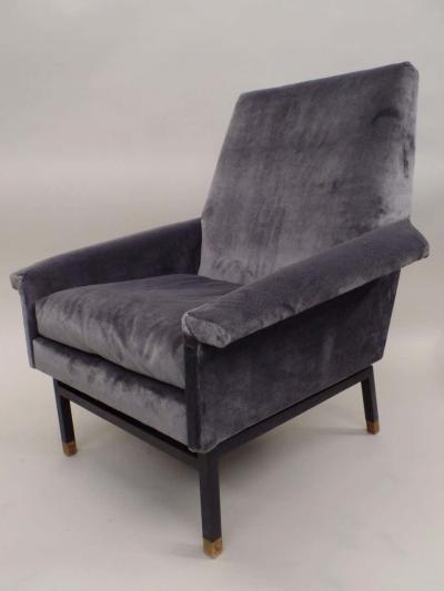 Gianfranco Frattini Italian Cantilevered Mid Century Modern Lounge Chairs Gianfranco Frattini Pair