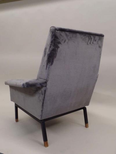 Gianfranco Frattini Italian Cantilevered Mid Century Modern Lounge Chairs Gianfranco Frattini Pair