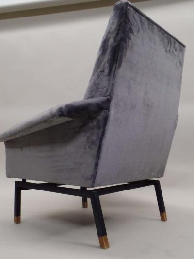 Gianfranco Frattini Italian Cantilevered Mid Century Modern Lounge Chairs Gianfranco Frattini Pair