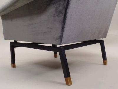 Gianfranco Frattini Italian Cantilevered Mid Century Modern Lounge Chairs Gianfranco Frattini Pair