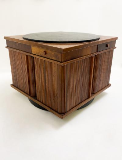 Gianfranco Frattini Italian Mid Century Rotating Coffee Table by Gianfranco Frattini